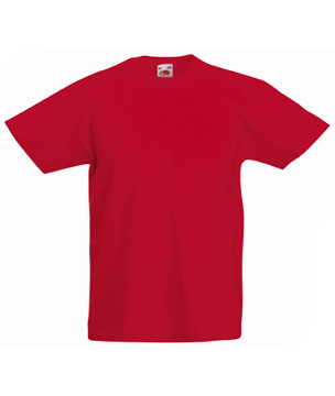 T-SHIRT VALUEWEIGHT BAMBINO UNISEX ( FRUIT OF THE LOOM ) rosso